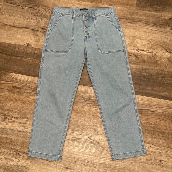 J Crew Straight Leg Crop Jeans Size 28 - Picture 2 of 6